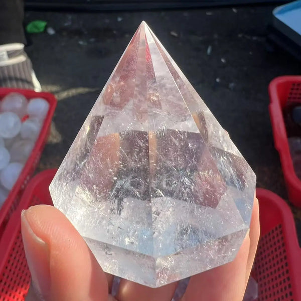 Clear Crystal Pyramid-ToShay.org
