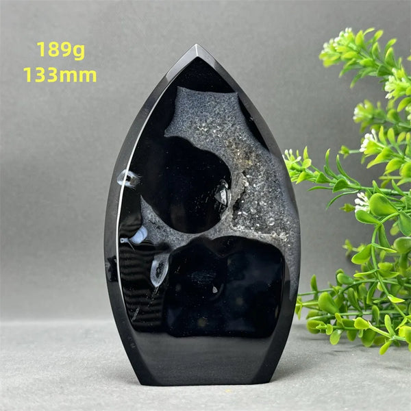 Black Onyx Geode Torch-ToShay.org
