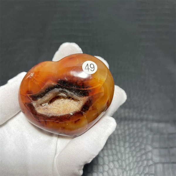 Orange Carnelian Heart-ToShay.org