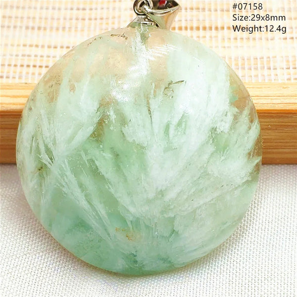 Green Blue Fluorite Pendant-ToShay.org