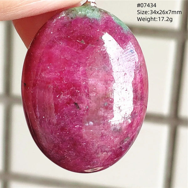 Red Ruby Zoisite Pendant-ToShay.org