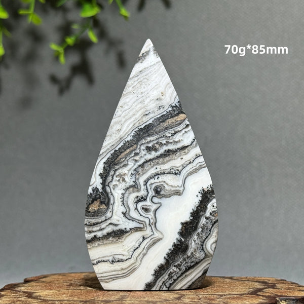 Grey Striped Agate Torch-ToShay.org