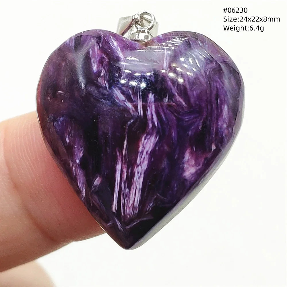 Purple Charoite Pendant-ToShay.org