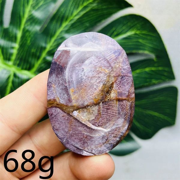 Purple Mica Crystal Palm Stone-ToShay.org