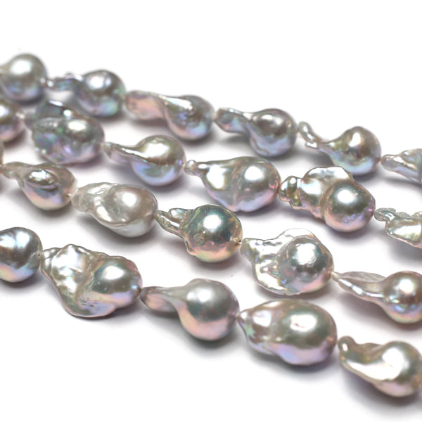 Grey Baroque Pearl Beads-ToShay.org