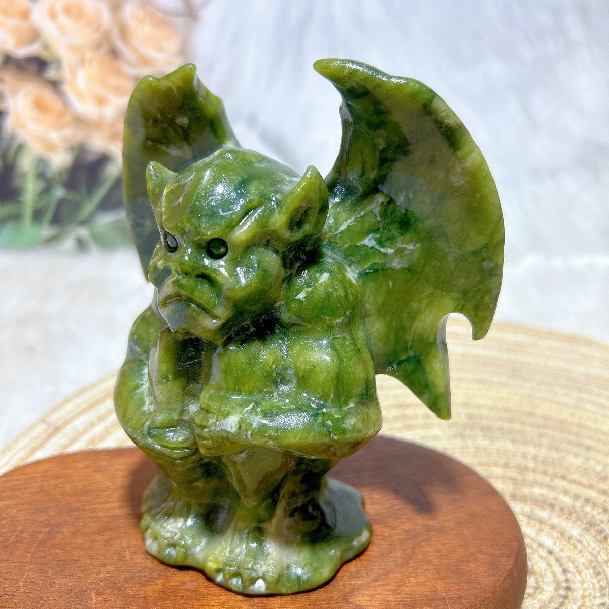 Green Jasper Gargoyle-ToShay.org