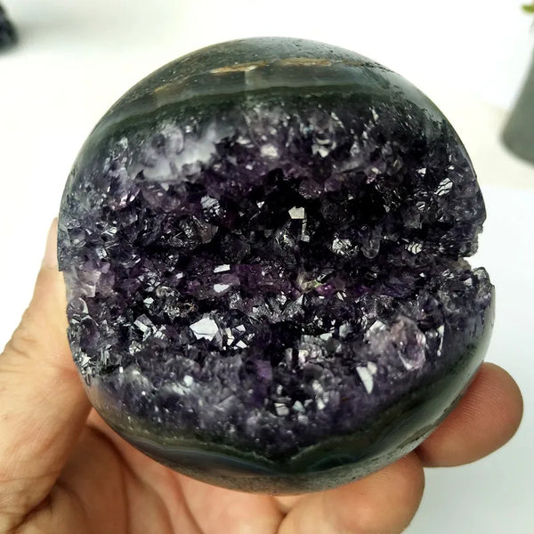 Purple Amethyst Geode Ball-ToShay.org