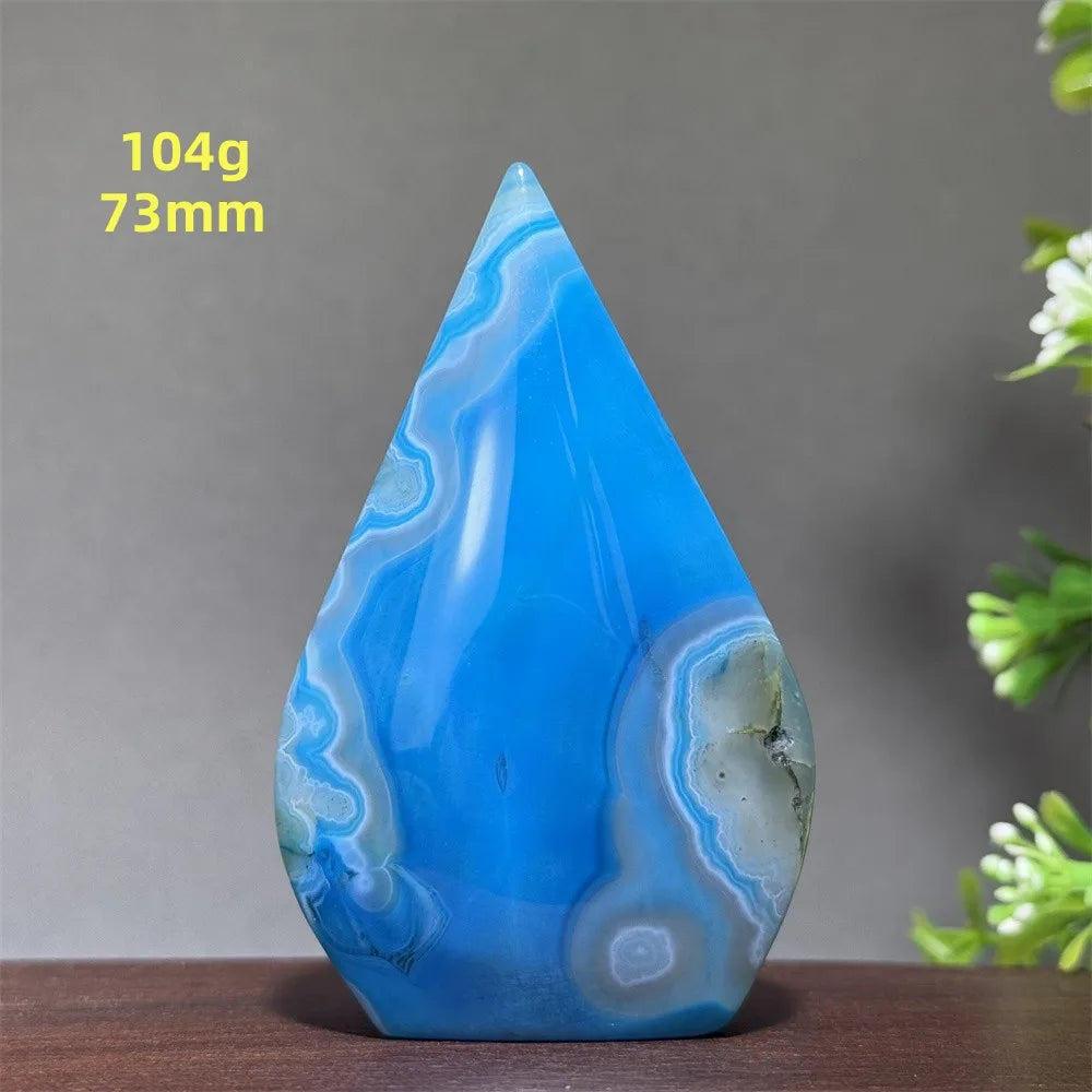 Blue Agate Torch-ToShay.org