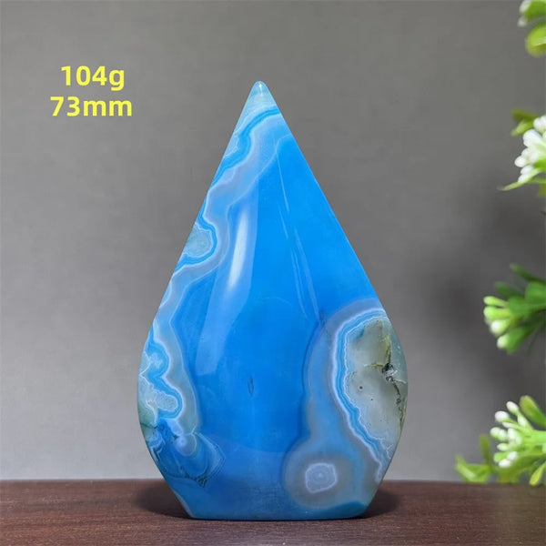 Blue Agate Torch-ToShay.org