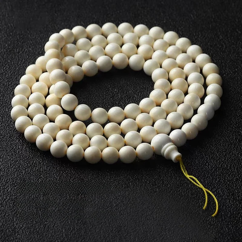 White Ivory Prayer Beads-ToShay.org