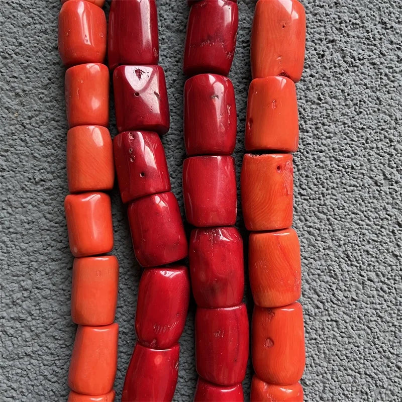 Orange Red Coral Beads-ToShay.org