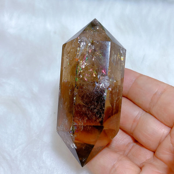 Smokey Rainbow Quartz Point-ToShay.org