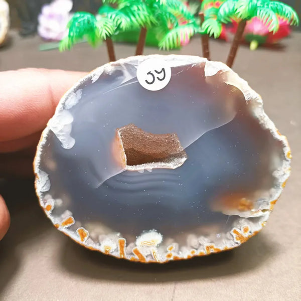 Grey Agate Quartz Crystal-ToShay.org