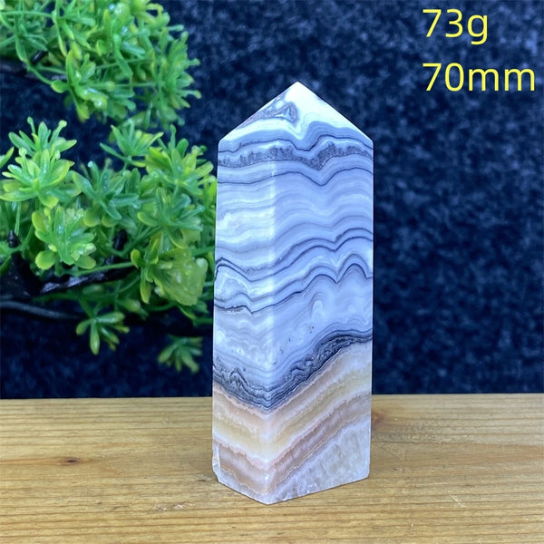 Blue Striped Agate Tower-ToShay.org