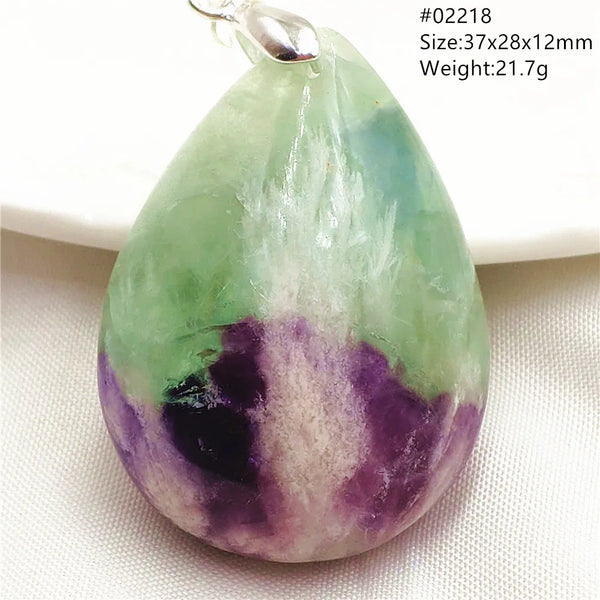 Green Blue Fluorite Pendant-ToShay.org