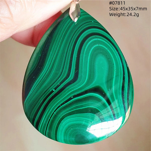 Green Malachite Chrysocolla Pendant-ToShay.org