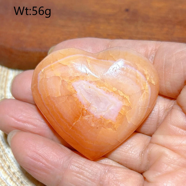 Orange Carnelian Druzy Heart-ToShay.org