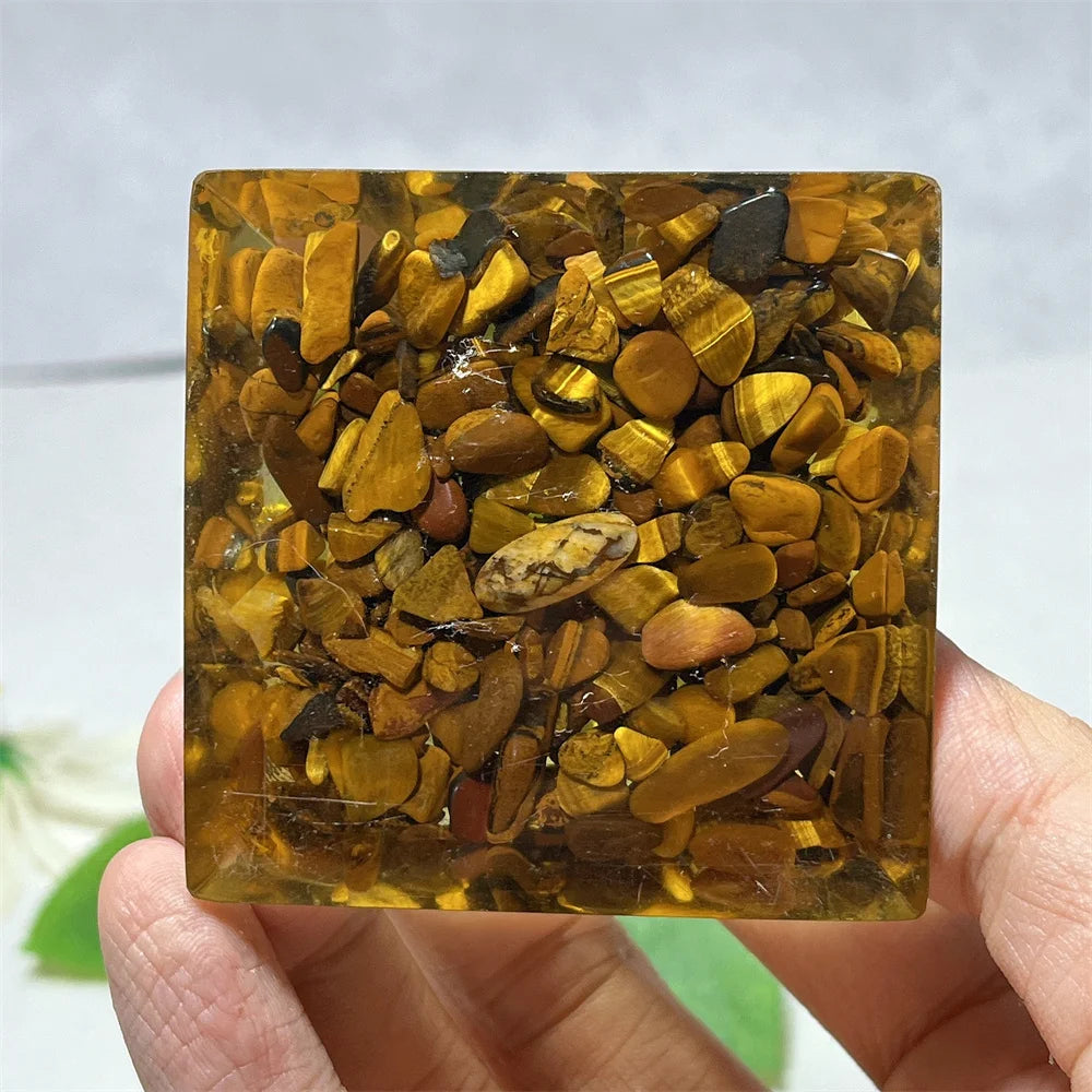 Energy Tiger Eye Pyramid Tree-ToShay.org