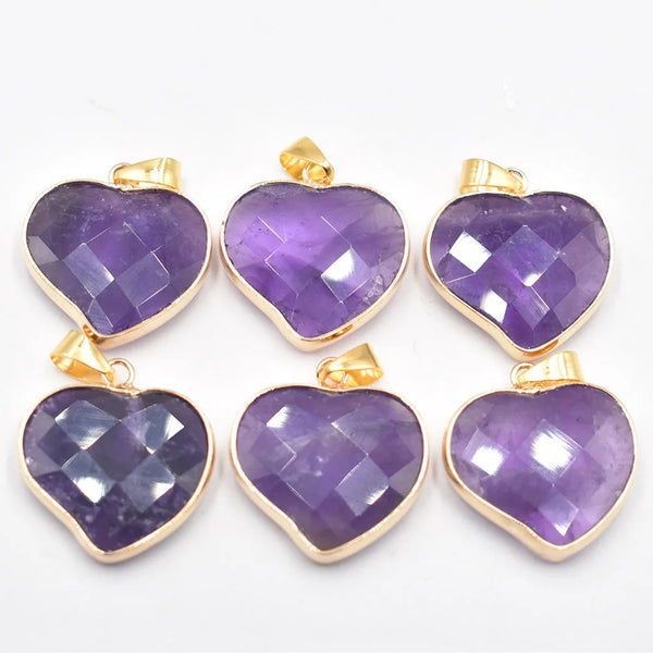 Mixed Crystal Heart Pendants-ToShay.org