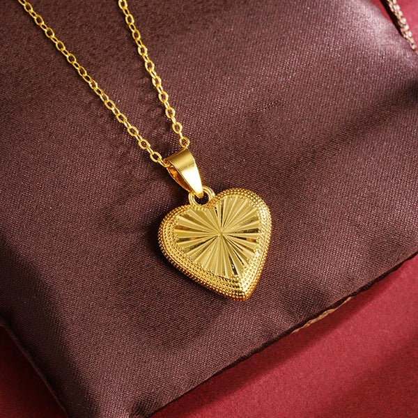 Gold Heart Pendant-ToShay.org