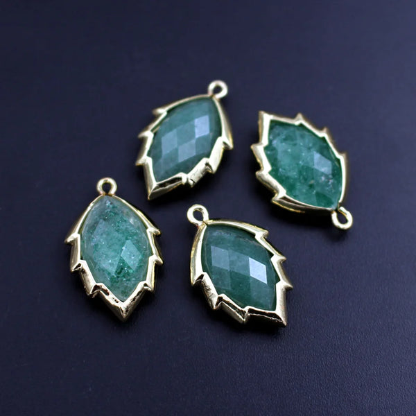 Mixed Crystal Leaf Charms-ToShay.org