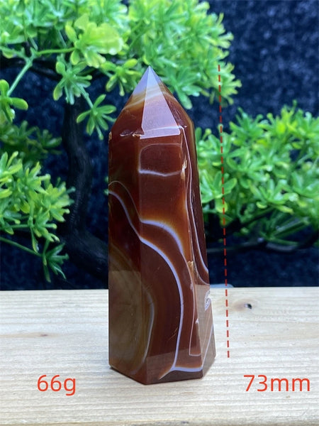 Orange Carnelian Wand-ToShay.org