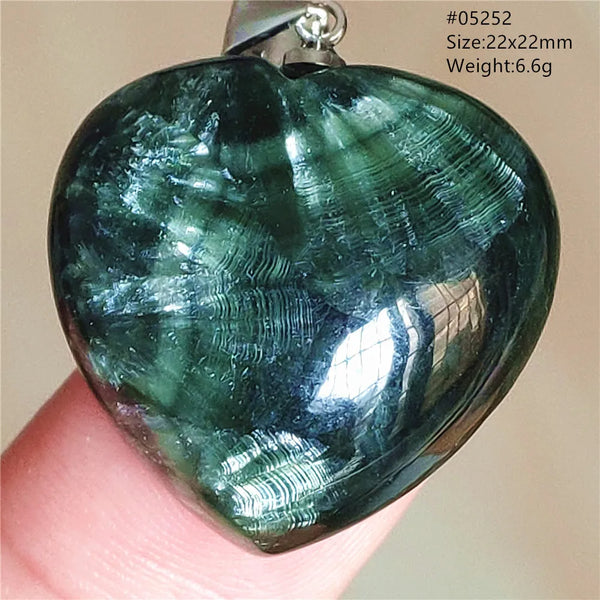 Green Seraphinite Pendant-ToShay.org