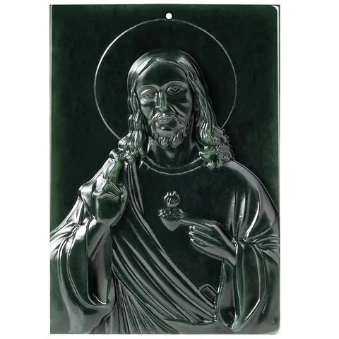 Black Jade Jesus Pendant-ToShay.org