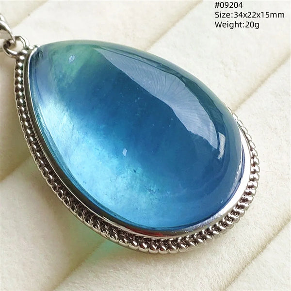 Blue Aquamarine Pendant-ToShay.org