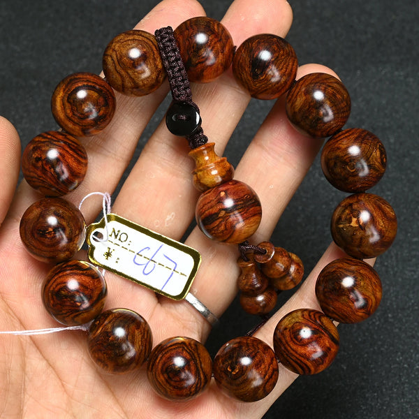 Wood Tiger Bead Bracelet-ToShay.org