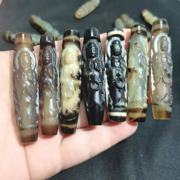 Mixed Agate Guanyin Pendant-ToShay.org