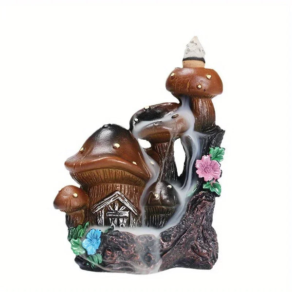 Mushroom House Backflow Burner-ToShay.org