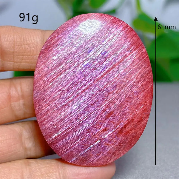 Red Moonstone Palm Stone-ToShay.org