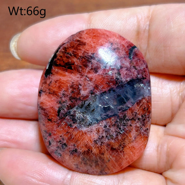 Pink Rhodonite Palm Stone-ToShay.org