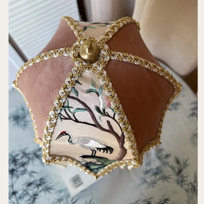 Jacquard Bead Lampshade-ToShay.org