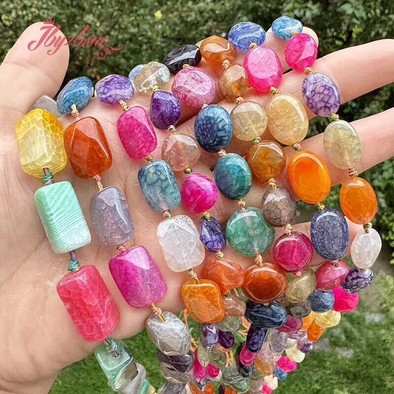 Mixed Cracked Agate Beads-ToShay.org