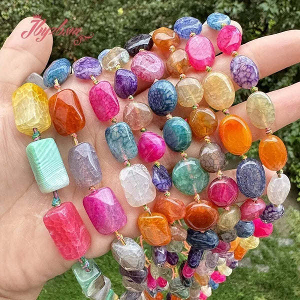 Mixed Cracked Agate Beads-ToShay.org