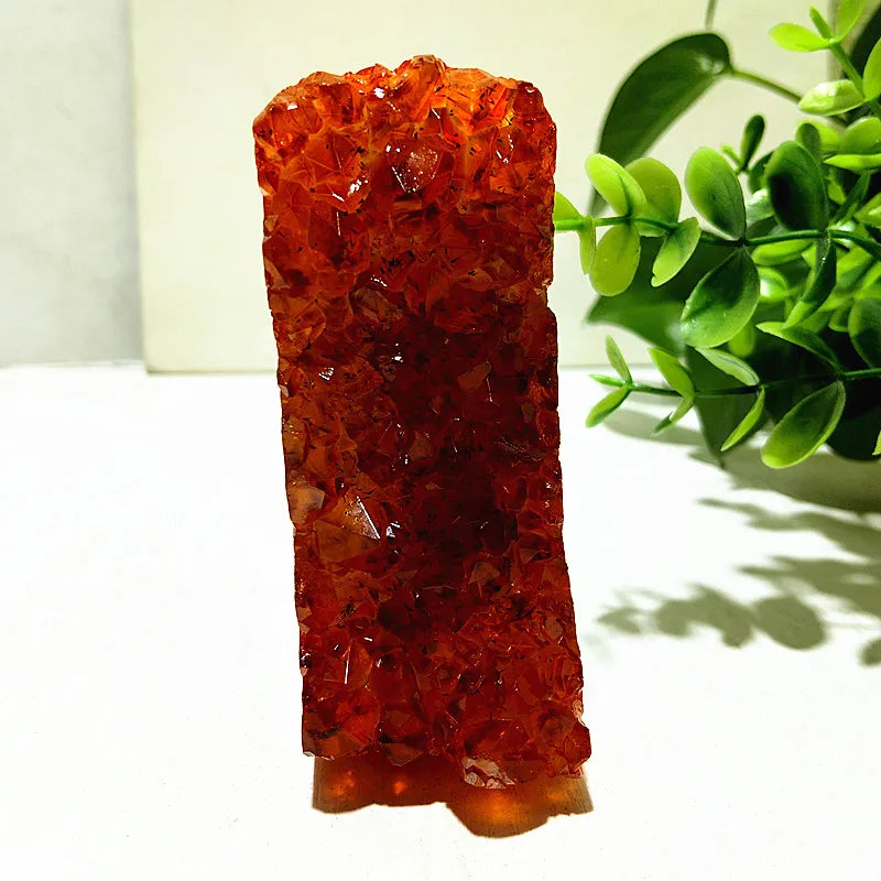 Orange Citrine Geode Cluster-ToShay.org