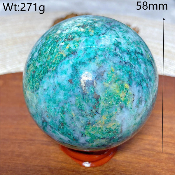 Green Jasper Pyrite Ball-ToShay.org
