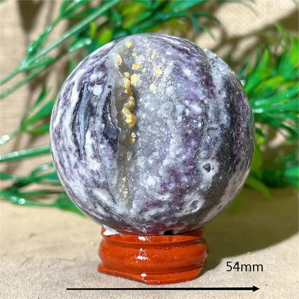 Purple Sphalerite Druzy Ball-ToShay.org