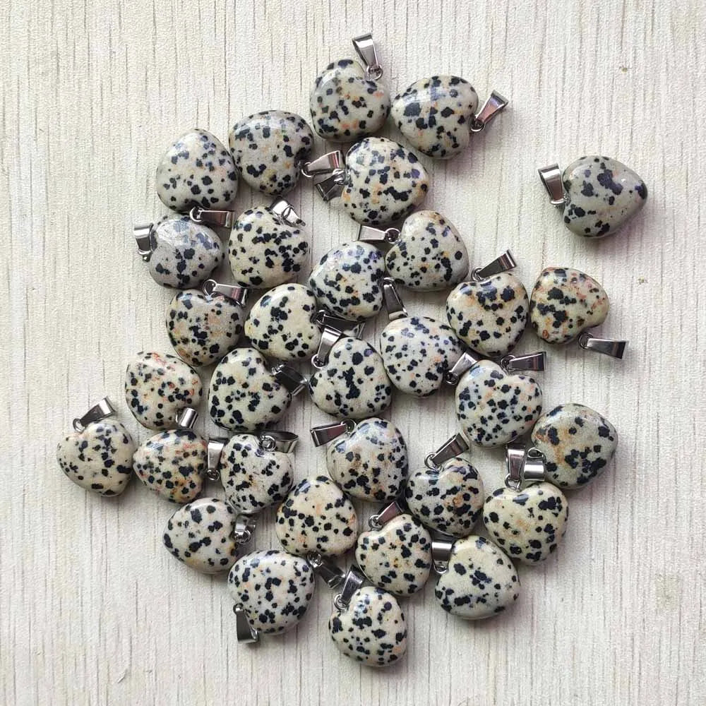 Mixed Crystal Heart Pendants-ToShay.org