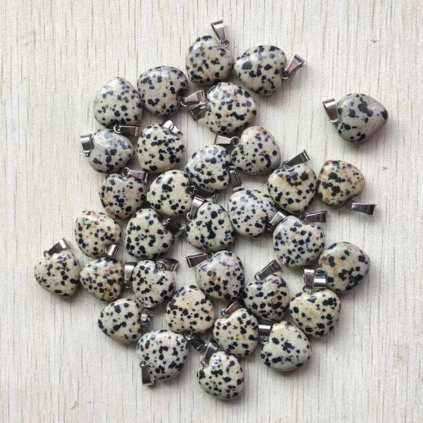 Mixed Crystal Heart Pendants-ToShay.org