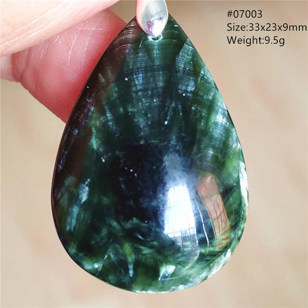 Green Seraphinite Pendant-ToShay.org