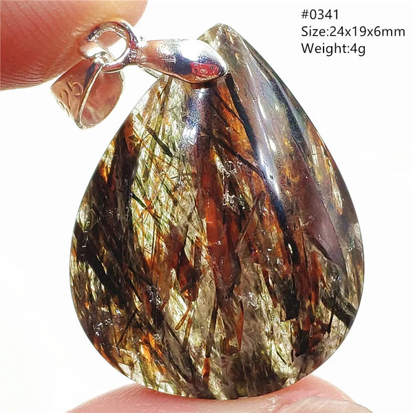 Gold Rutilated Quartz Pendant-ToShay.org
