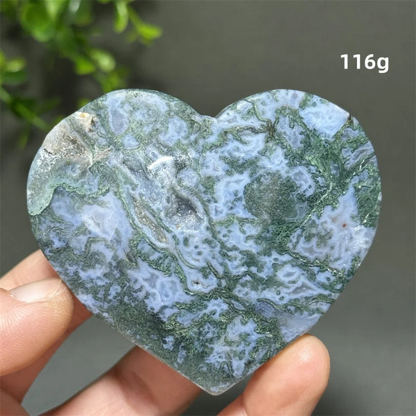 Green Aquatic Agate Heart-ToShay.org