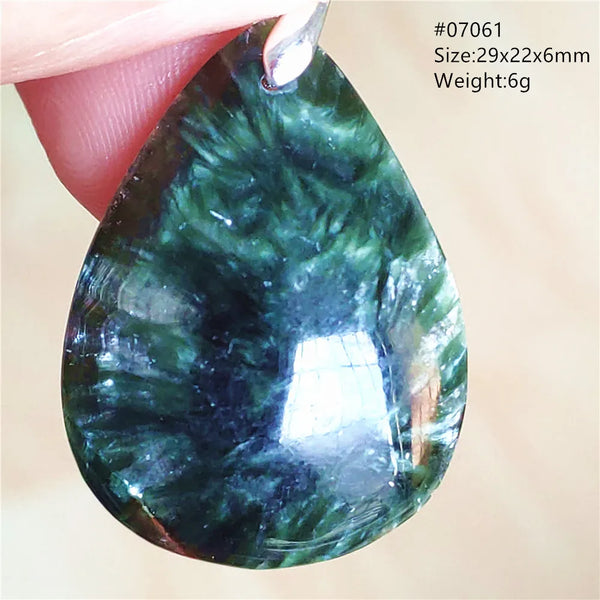 Green Seraphinite Pendant-ToShay.org
