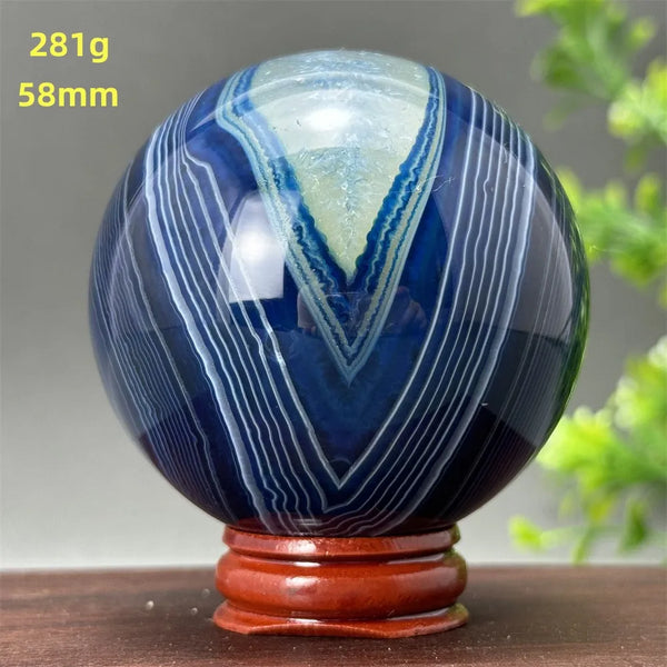 Blue Agate Ball-ToShay.org