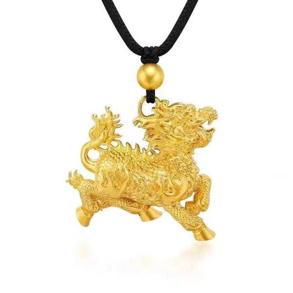 Gold Kirin Pendant-ToShay.org