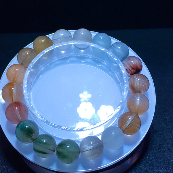Rainbow Rutilated Quartz Bracelet-ToShay.org