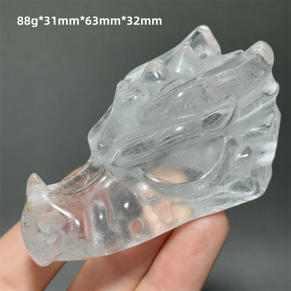 Clear Crystal Dragon Head-ToShay.org